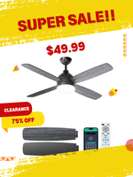 Ceiling Fans with Lights, 52 Inch Ceiling Fans with Lights and Remote,Ceiling Fans for Patios Bedroom Farmhouse, Dimmable 3CC...