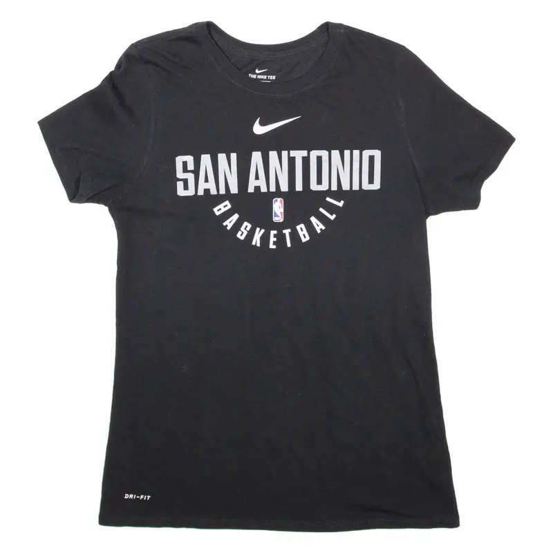 NIKE San Antonio Basketball Mens T-Shirt Black S