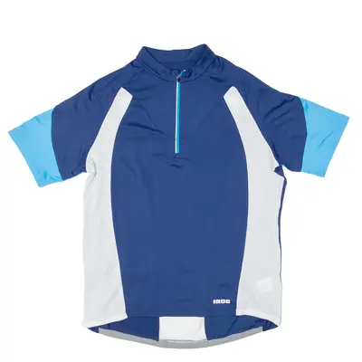 INOC Cycling Mens Jersey Blue 1/4 Zip 2XL