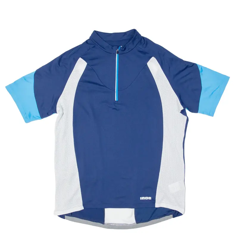 INOC Cycling Mens Jersey Blue 1/4 Zip 2XL