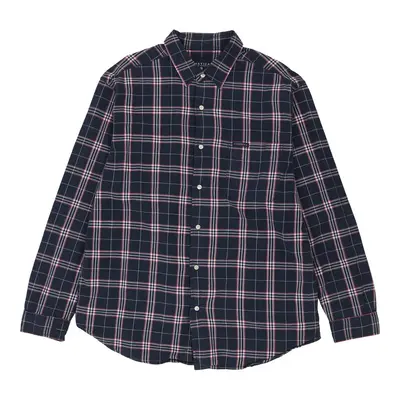 Nautica Checked Shirt - XL Navy Cotton