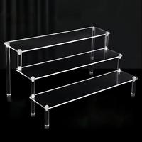 Acrylic Storage Rack, 1 Count Multi Layer Clear Cake Handmade Anime Model Cosmetics Display Stand, Assembly Display Rack for ...