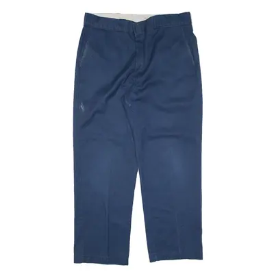 DICKIES Workwear Trousers Blue Regular Straight Mens W34 L28