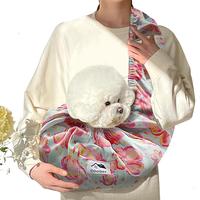 Hands Free Pet Cuddler Carrier Sling for Small & Medium Dogs, Cats, Bunnies, Baby Goats, Chickens etc