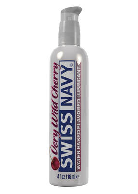 Swiss Navy Flavors Water Based Lubricant - Very Wild Cherry 4 Fl. Oz.