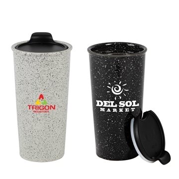 24 Promotional Perka Salento 14 oz Double Wall Ceramic Tumbler - ...