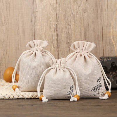 Linenette Drawstring Bags