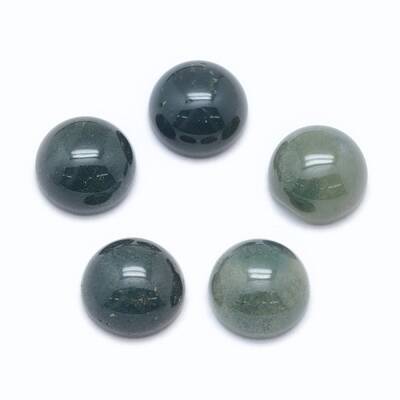 Natural Moss Agate Cabochons