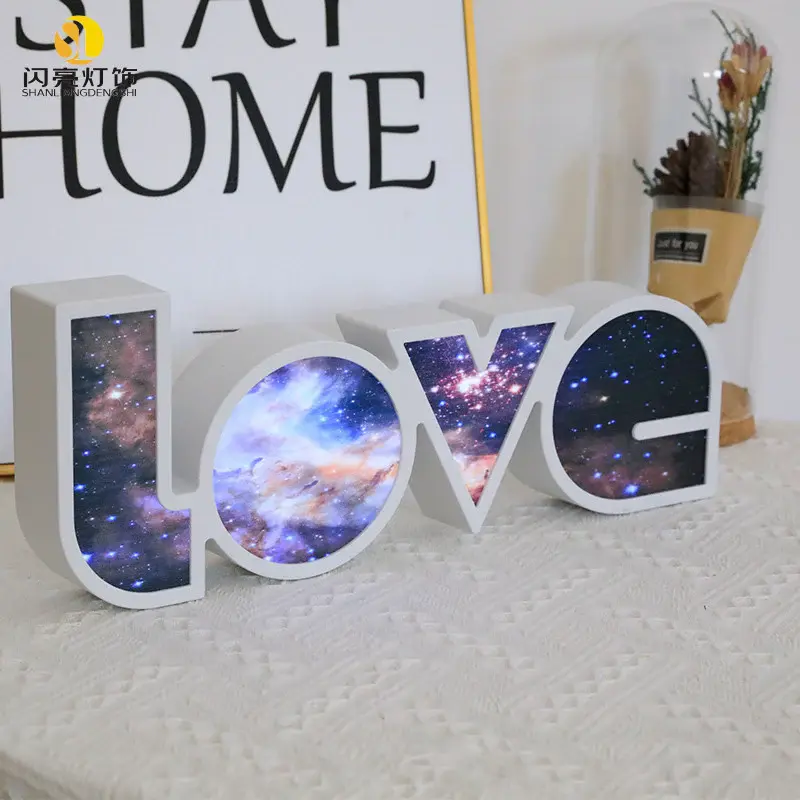 Valentines Day Decor LED LOVE Light Valentines Day Gift For Girlfriend Bithday Wedding Party Decoration Romantic Wedding Deco...