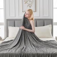 Cooling Blanket, Lightweight Breathable Summer Blanket, Double-sided Design Soft Blanket for Bed, Sofa, Couch, Bedroom, Livin...