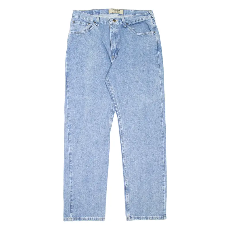 WRANGLER Authentics Mens Jeans Blue Regular Straight W35 L32