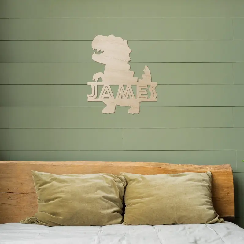 Dinosaur Name Wood Sign