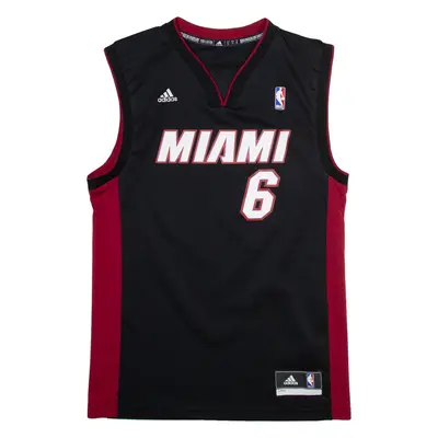 ADIDAS NBA Miami Mens Jersey Black Sleeveless USA V-Neck S
