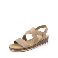 Dream Pairs Women's Beige Strappy Wedge Sandals  Casual Comfort Footwear for Everyday Wear Shoe Walking Shoes Girl Parent Sum...