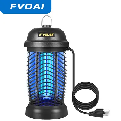 FVOAI Bug Zapper Outdoor, Electronic Mosquito Zapper Fly Zapper for Outdoor and Indoor (Black)