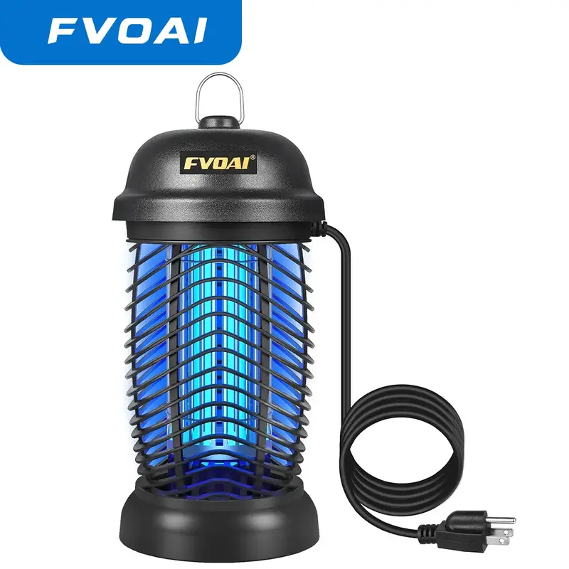 FVOAI Bug Zapper Outdoor, Electronic Mosquito Zapper Fly Zapper for Outdoor and Indoor (Black)