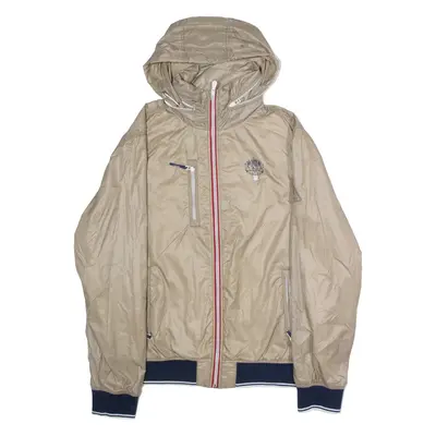 GAASTRA Mens Windbreaker Jacket Beige Hooded 2XL