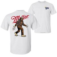 Bigfoot Miler Lite T-Shirt Hoodie, 2 Sided Graphic Printed Unisex Classic Comfort Cotton T-Shirts in all Sizes all Colors for...