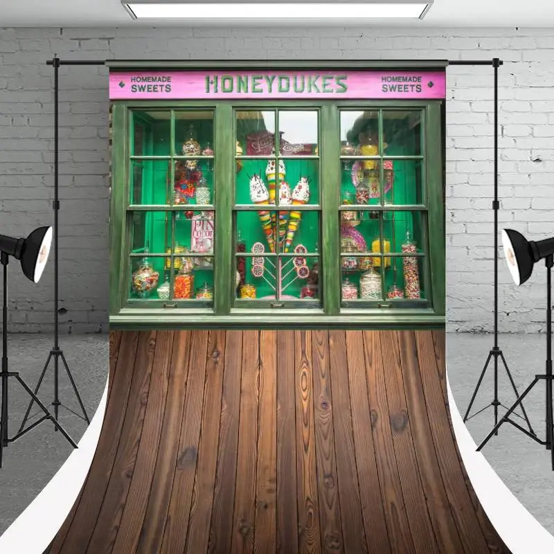 Green Candy Shop Honeydukes Wood Floor Sweep Backdrop