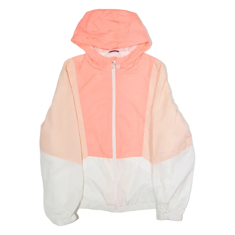 GIRLS MATTER Girls Windbreaker Jacket Pink Hooded Colourblock XL