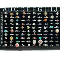 Tray C Silvered Copper Crystal Ring - Adjustable Size, Dainty Design, Adults Cute Whimsical
