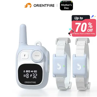 ORIENTFIRE Dog Training Collar with Remote Control, 3300 FT/4200 FT Model Remote Range, 3 Modes, IPX7 Waterproof for Small to...