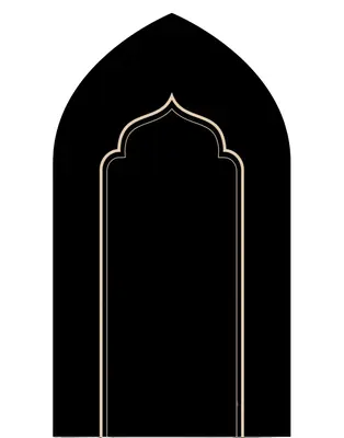 Padded Prayer Mat XL in Black