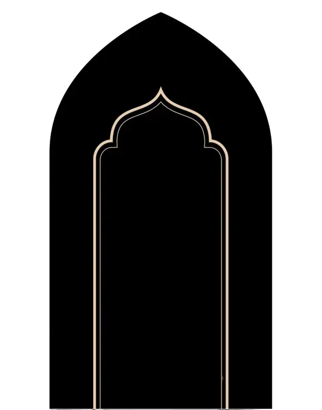 Padded Prayer Mat XL in Black