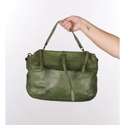 Unbranded Satchel - No Size Green Leather