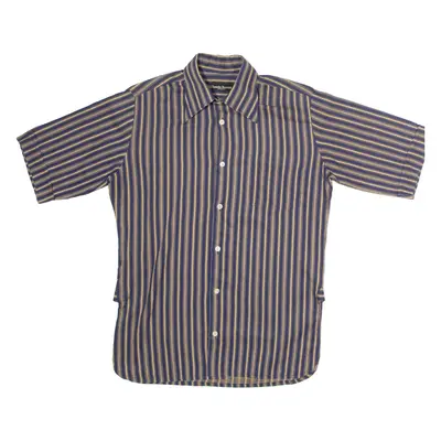 CLAUDIO BERRUTI Mens Shirt Blue 90s Striped S
