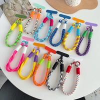 Portable Twisted Rope Phone Lanyard, Anti-lost Phone Strap, Fashionable and Sturdy Wrist Strap, Mobile Phone Case Lanyard, P...