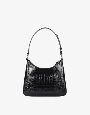 Luxe Medium Shoulder Bag | Color: Bright Red Croco