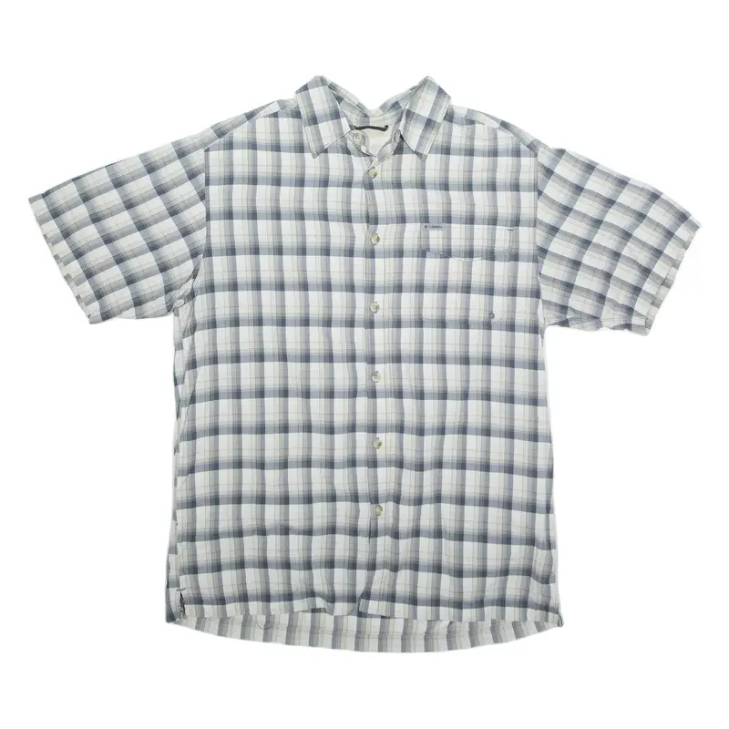 COLUMBIA Mens Shirt Grey Check XL