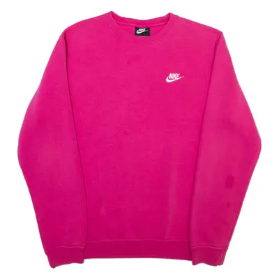 NIKE Mens Sweatshirt Pink Crew Neck M