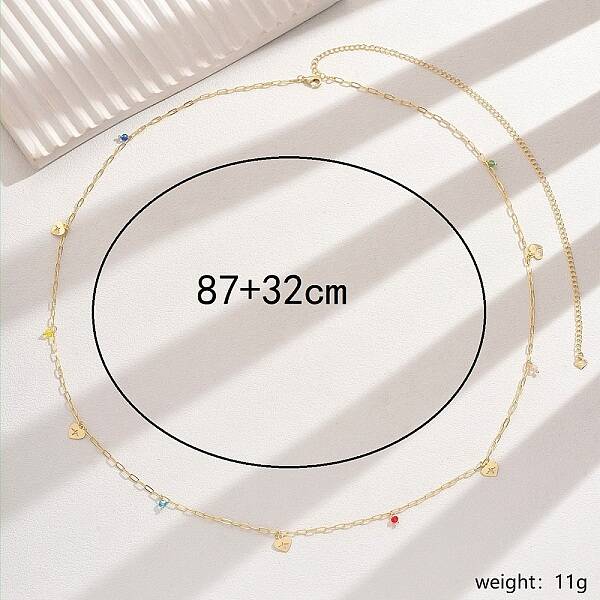 Elegant Summer Iron Rhinestone Evil Eye Waist Chains