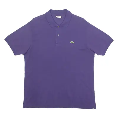 LACOSTE Mens Polo Shirt Purple XL