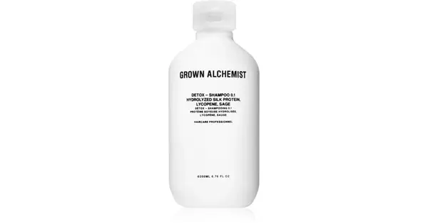 Grown alchemist Shampoo Hydrolyzed Silk Proteins, Lycopene, Sage Detox - 200 ml