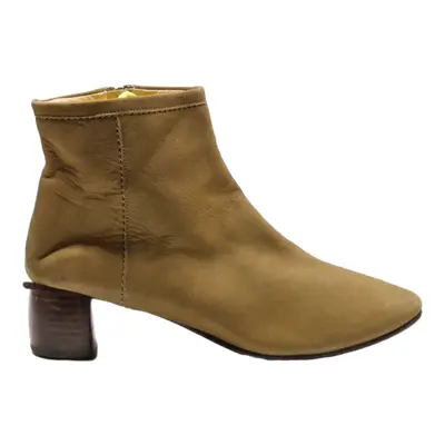 CLARKS Ankle Boots Brown Leather Womens UK 6.5