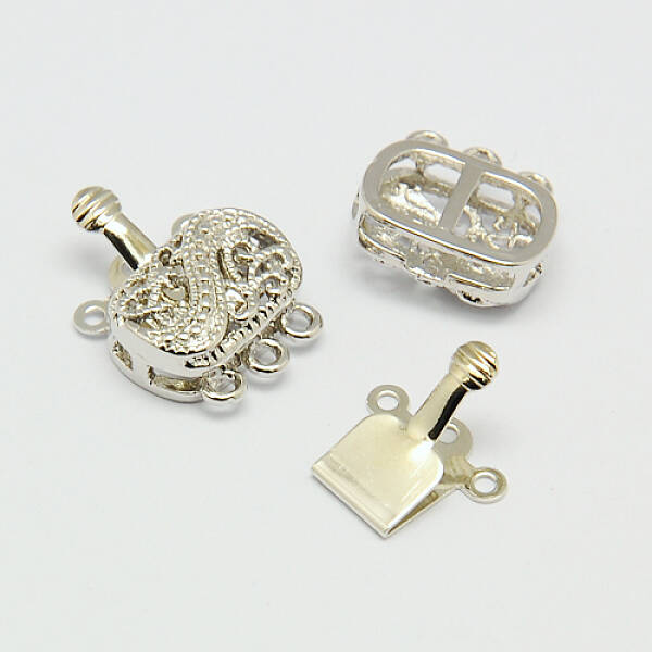 Brass Multi-Strand Box Clasps