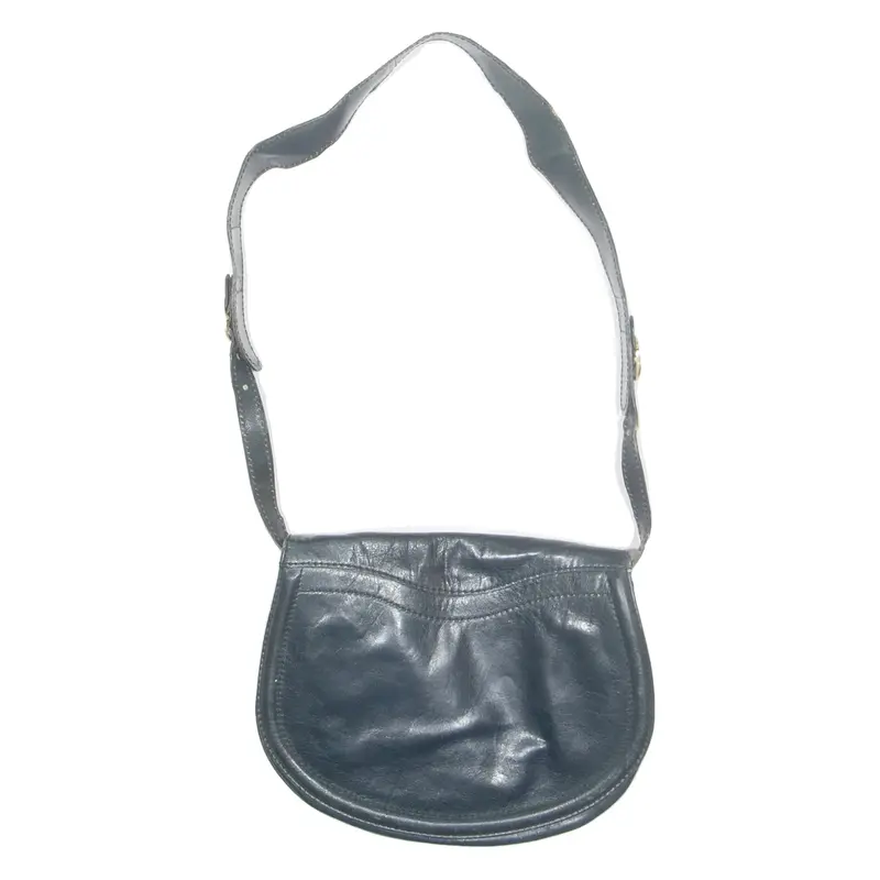 Womens Shoulder Bag Blue Leather