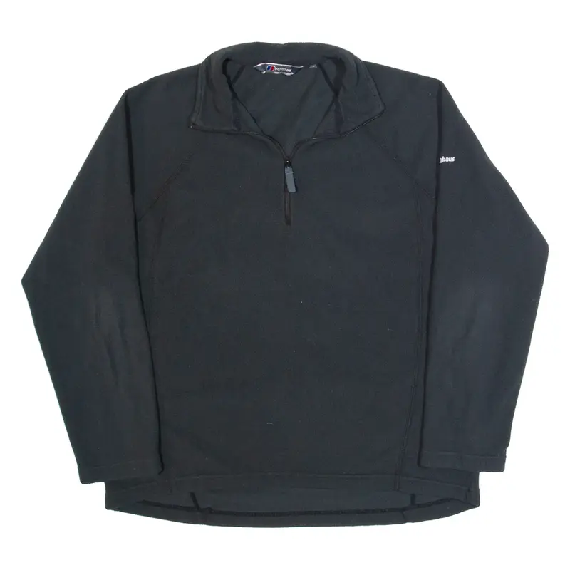 BERGHAUS Womens Fleece Black 1/4 Zip UK 16