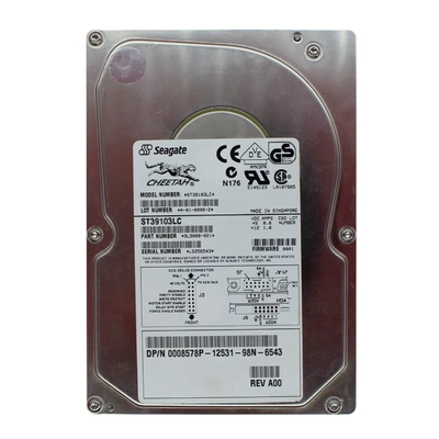 9L9006-021 Seagate 9.1GB Wide Ultra2 SCSI 10000 3.5-inch 1MB Hard Drive
