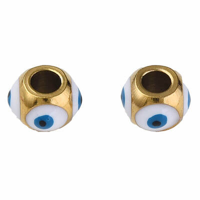 201 Stainless Steel Enamel Beads