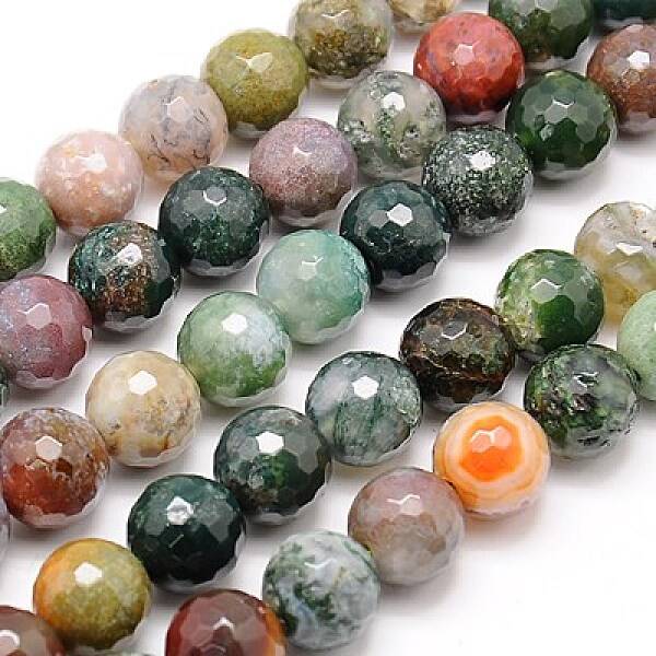 Natural Indian Agate Beads Strands