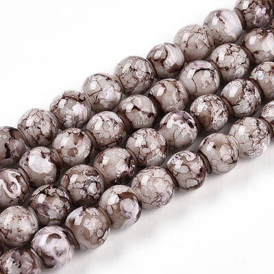 Baking Painted Glass Beads Strands