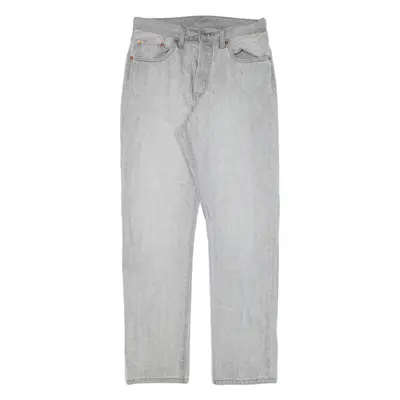 LEVI'S 501 BIG E Jeans Womens Grey Regular Straight W28 L30