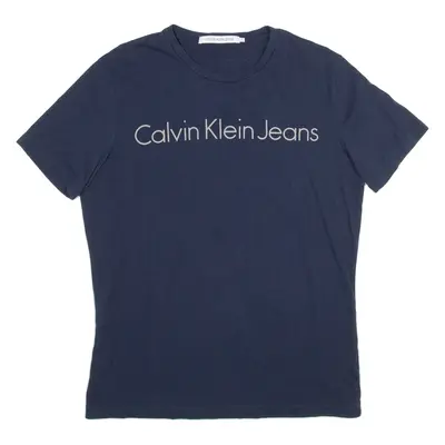 CALVIN KLEIN JEANS Mens T-Shirt Blue L
