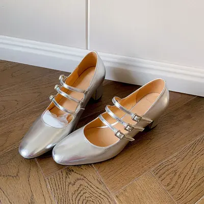 CHIKO Jakyra Square Toe Block Heels Mary Jane Shoes