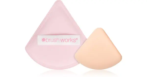 Brushworks Triangular Puff Duo Foundation Sponge Applicator