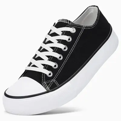 AKK Classic Casual Mango Thick Canvas Toe Women's Board Shoes - Lightweight Breathable Non-Slip Cushioning for Everyday Comfo...